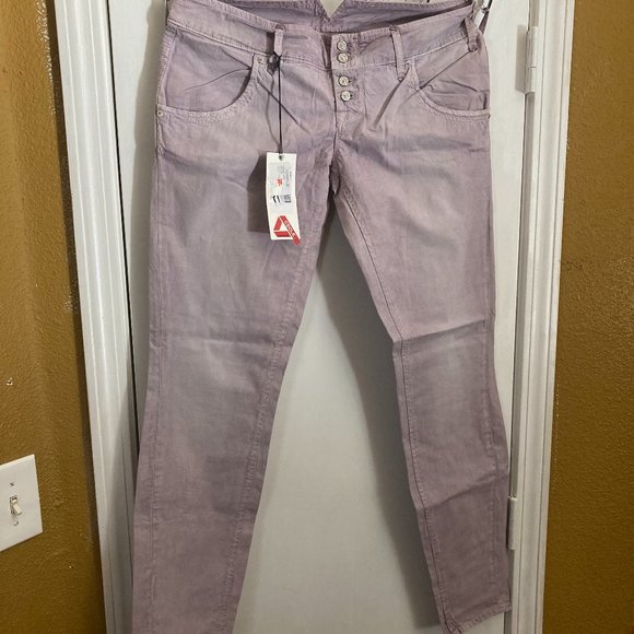 Cycle of Italy women´s size 31 iris dyed button fly lightweight stretch chinos,All Products : American Fashion Style Bags On Sale